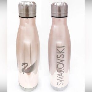NWOT Swarovski rose gold stainless steel BPA free water bottle